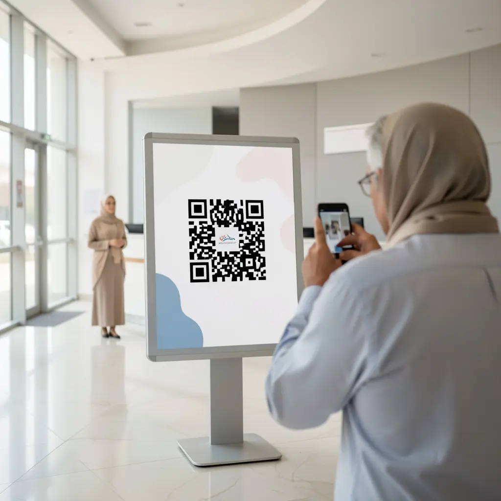 نقشهٔ بیمارستان، بعد از یک اسکن؛ ناوبری QR برای بیمارستان‌های بزرگ
